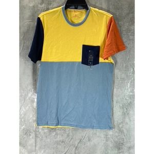 Sun + Stone Men's Mountain Spring Chester Colorblocked Short-Sleeve T-Shirt SZ S